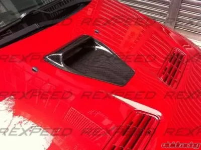 Rexpeed CW-Style Carbon Fiber Hood Scoop Mitsubishi EVO 10 - R132C