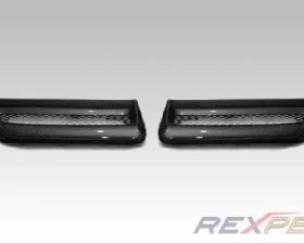 Rexpeed Carbon Fiber Twin Bonnet Vents Mitsubishi EVO 10