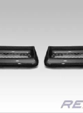Rexpeed Carbon Fiber Twin Bonnet Vents Mitsubishi EVO 10                                     - R133 - Image 2