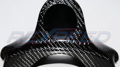 Rexpeed Carbon Fiber Steering Wheel Gauge Pod Single Mitsubishi EVO 10                                     - R149 - Image 3