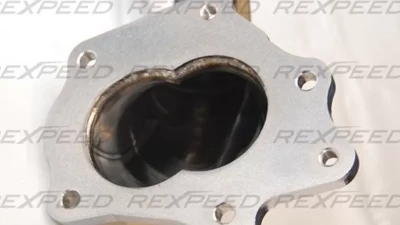 Rexpeed Stainless Steel 3" Downpipe Mitsubishi EVO 10                                     - R153 - Image 3