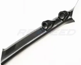 Rexpeed Carbon Fiber A-Pillar Gauge Pod Double LHD Mitsubishi EVO 10