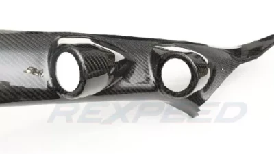 Rexpeed Carbon Fiber A-Pillar Gauge Pod Double LHD Mitsubishi EVO 10                                     - R158C - Image 2