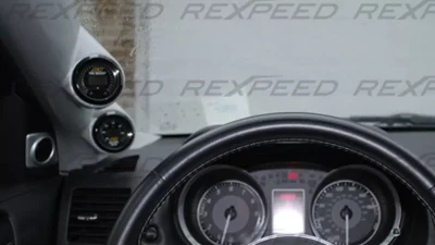 Rexpeed ABS A-Pillar Gauge Pod Double LHD Mitsubishi EVO 10                                     - R158 - Image 2