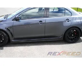 Rexpeed OEM Style Carbon Fiber Side Skirts Mitsubishi EVO 10