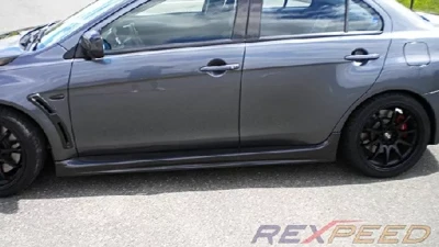 Rexpeed OEM Style Carbon Fiber Side Skirts Mitsubishi EVO 10                                     - R159 - Image 2