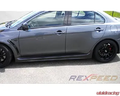 Rexpeed OEM Style Carbon Fiber Side Skirts Mitsubishi EVO 10 - R159