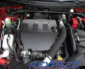 Rexpeed Carbon Fiber Engine Cover Mitsubishi EVO 10