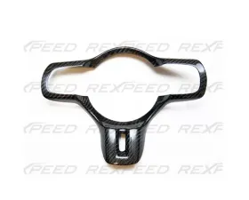 Rexpeed Carbon Fiber Steering Wheel Cover Mitsubishi EVO 10