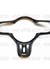 Rexpeed Carbon Fiber Steering Wheel Cover Mitsubishi EVO 10                                     - R165 - Image 2
