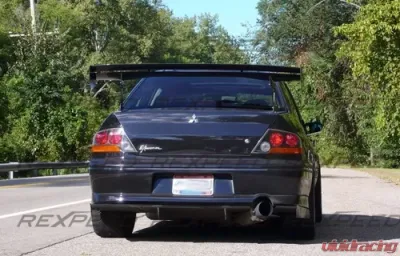 Rexpeed V-Style Carbon Fiber Rear Diffuser Mitsubishi EVO 7-8 - R166
