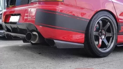 Rexpeed V-Style Carbon Fiber Rear Diffuser Mitsubishi EVO 9                                     - R168 - Image 2