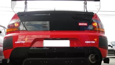 Rexpeed V-Style Carbon Fiber Rear Diffuser Mitsubishi EVO 9                                     - R168 - Image 3