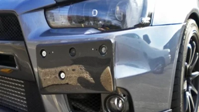 Rexpeed Carbon Fiber License Plate Bracket Mitsubishi EVO 10                                     - R174 - Image 2