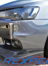 Rexpeed Carbon Fiber License Plate Bracket Mitsubishi EVO 10                                     - R174 - Image 2