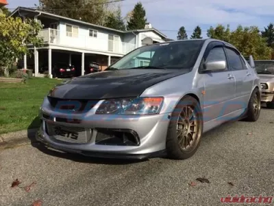 Rexpeed R-Type Carbon Fiber Front Lip Spoiler Mitsubishi EVO 8 - R17