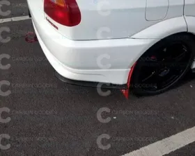 Rexpeed Carbon Fiber Rear Bumper Extensions Mitsubishi Evo 4-6