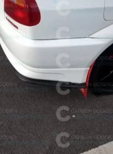 Rexpeed Carbon Fiber Rear Bumper Extensions Mitsubishi Evo 4-6                                     - R187 - Image 2