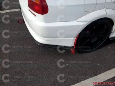 Rexpeed Carbon Fiber Rear Bumper Extensions Mitsubishi Evo 4-6 - R187