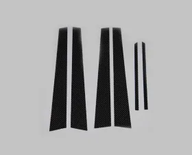 Rexpeed Carbon Fiber Pillar Trim Mitsubishi EVO 7-9