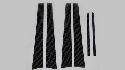 Rexpeed Carbon Fiber Pillar Trim Mitsubishi EVO 7-9                                     - R35 - Image 3