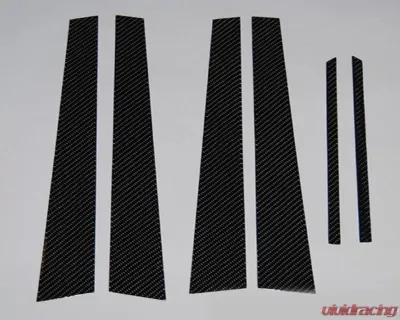 Rexpeed Carbon Fiber Pillar Trim Mitsubishi EVO VI 2000 - R48