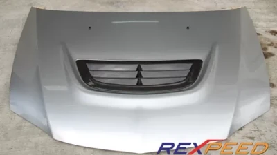 Rexpeed Carbon Fiber Hood Center Vent Mitsubishi EVO 8-9                                     - R53 - Image 2