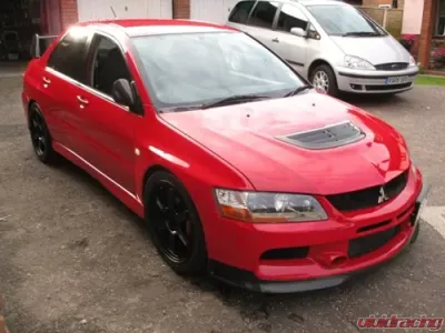 Rexpeed Carbon Fiber Hood Center Vent Mitsubishi EVO 8-9 - R53