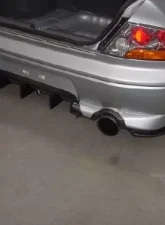 Rexpeed D-Style Carbon Fiber Rear Bumper Extensions Mitsubishi Evolution VII | VIII                                     - R62 - Image 2