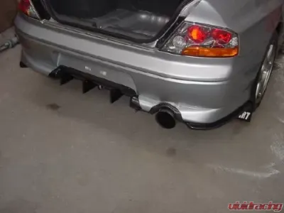 Rexpeed D-Style Carbon Fiber Rear Bumper Extensions Mitsubishi Evolution VII | VIII - R62