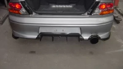 Rexpeed D-Style Carbon Fiber Rear Bumper Extensions Mitsubishi Evolution VII | VIII                                     - R62 - Image 3