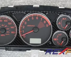 Rexpeed Carbon Fiber Gauge Cluster Mitsubishi EVO 7-9