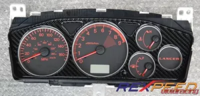 Rexpeed Carbon Fiber Gauge Cluster Mitsubishi EVO 7-9 - R63