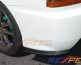 Rexpeed D-Style Carbon Fiber Rear Bumper Extensions Mitsubishi Evolution IX