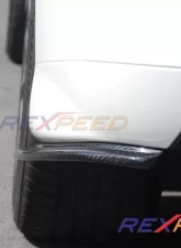 Rexpeed D-Style Carbon Fiber Rear Bumper Extensions Mitsubishi Evolution IX                                     - R64 - Image 2