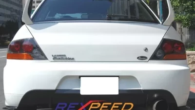 Rexpeed D-Style Carbon Fiber Rear Bumper Extensions Mitsubishi Evolution IX                                     - R64 - Image 3