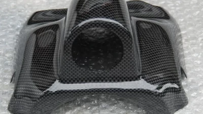 Rexpeed Carbon Fiber Steering Wheel Gauge Pod Single Mitsubishi EVO 7-9                                     - R65 - Image 3