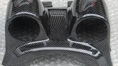 Rexpeed Carbon Fiber Steering Wheel Gauge Pod Dual Mitsubishi EVO VIII 2003-2005                                     - R66 - Image 2