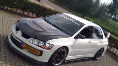 Rexpeed Carbon Fiber Side Skirt Mitsubishi EVO 7-9                                     - R67 - Image 3