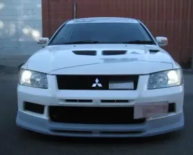 Rexpeed Carbon Fiber UX-Style Front Lip Spoiler Mitsubishi EVO 7