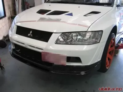 Rexpeed Carbon Fiber UX-Style Front Lip Spoiler Mitsubishi EVO 7 - R68