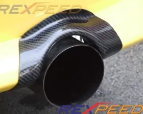 Rexpeed JDM Carbon Fiber Exhaust Heat Shield Mitsubishi EVO 7-8