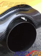 Rexpeed JDM Carbon Fiber Exhaust Heat Shield Mitsubishi EVO 7-8                                     - R70 - Image 2