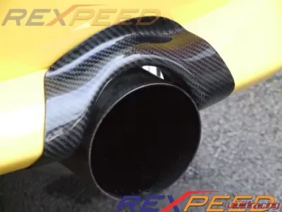 Rexpeed JDM Carbon Fiber Exhaust Heat Shield Mitsubishi EVO 7-8 - R70