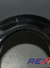 Rexpeed JDM Carbon Fiber Exhaust Heat Shield Mitsubishi EVO 7-8                                     - R70 - Image 2
