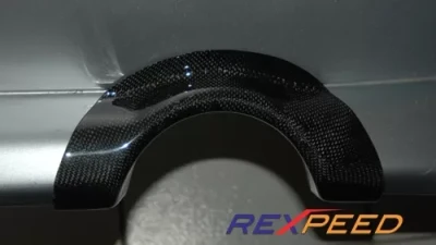Rexpeed JDM Carbon Fiber Exhaust Heat Shield Mitsubishi EVO 7-8                                     - R70 - Image 2