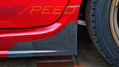 Rexpeed Carbon Fiber Side Spats Mitsubishi EVO 10                                     - R77 - Image 3