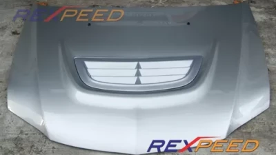 Rexpeed Fiberglass Hood Center Vent Unpainted Mitsubishi EVO 9                                     - R80 - Image 2