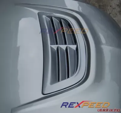 Rexpeed Fiberglass Hood Center Vent Unpainted Mitsubishi EVO 9 - R80