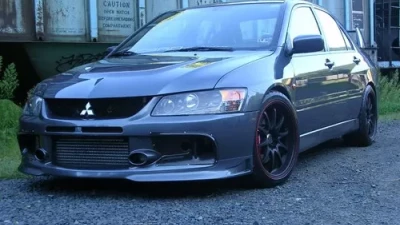 Rexpeed Carbon Fiber Front Air Ducts Mitsubishi EVO 9                                     - R82 - Image 2